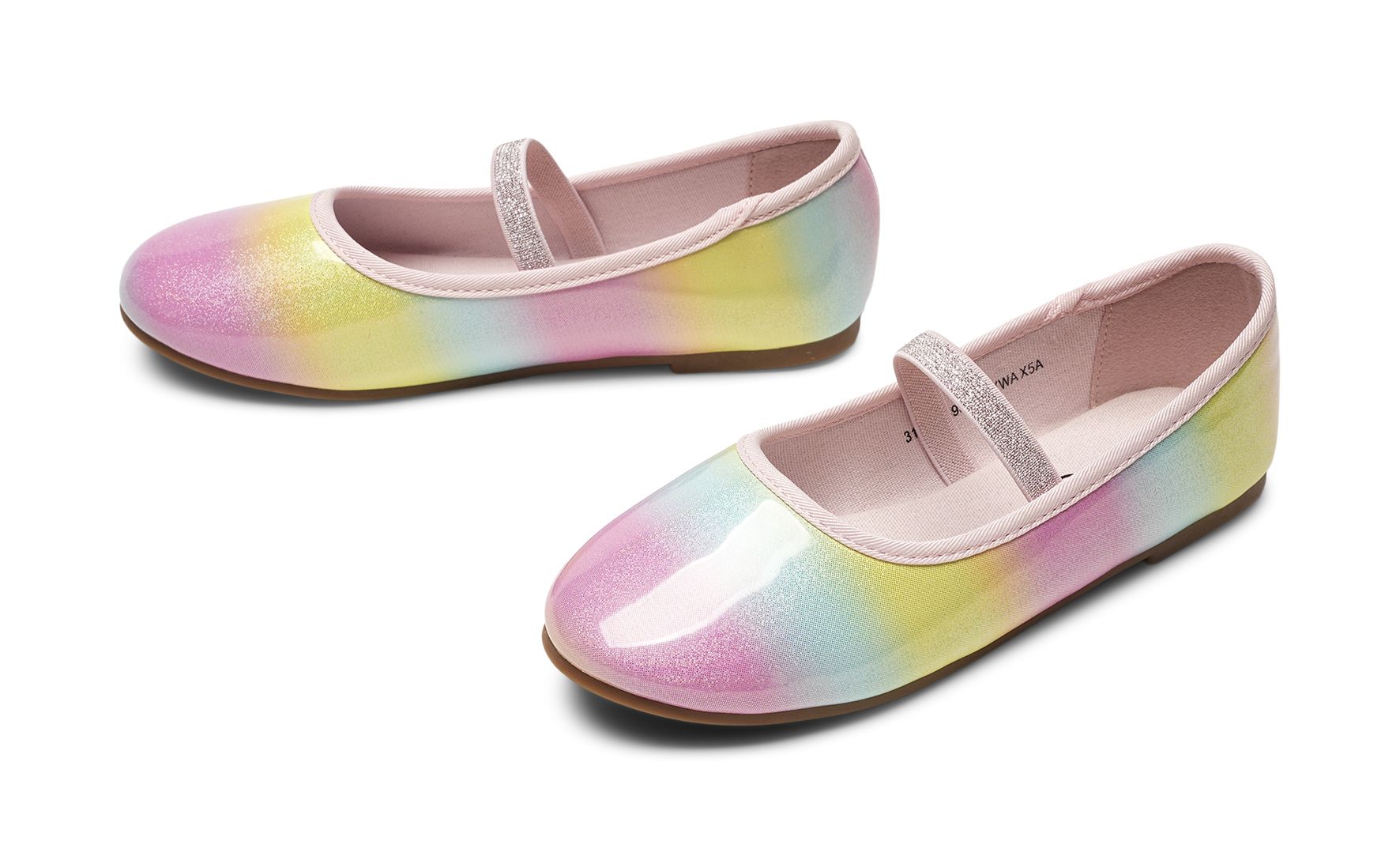 Zoey - Flerfärgade Lanto - Ballerinaskor - Storlek 29 - Glittrig