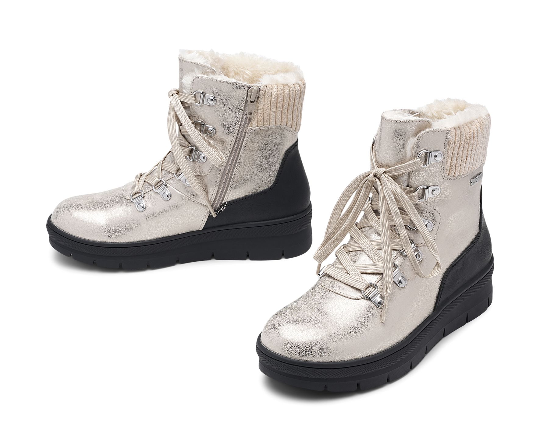 Clou Comfort - Beigea Vasa - Varmfodrade kängor waterproof - Storlek 40 - Dekorativt material