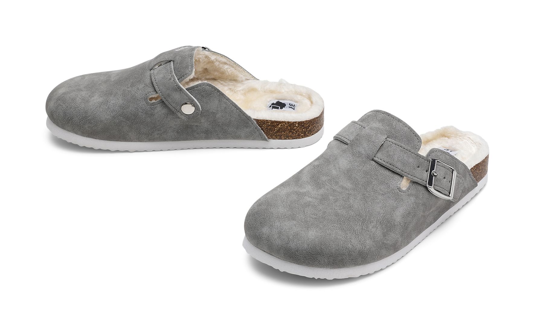 Lejon - Gråa Eli - Tofflor - Storlek 42 - Lätta att ta på