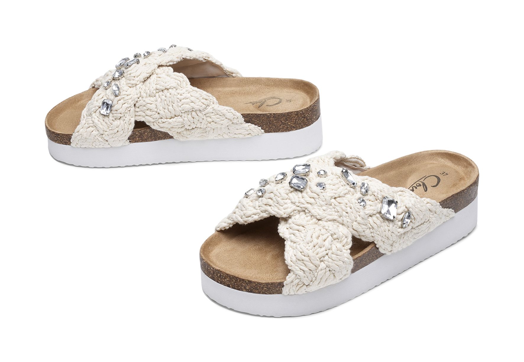 Clou - Beigea Eli2 - Sandaler - Storlek 42 - Dekorativt material