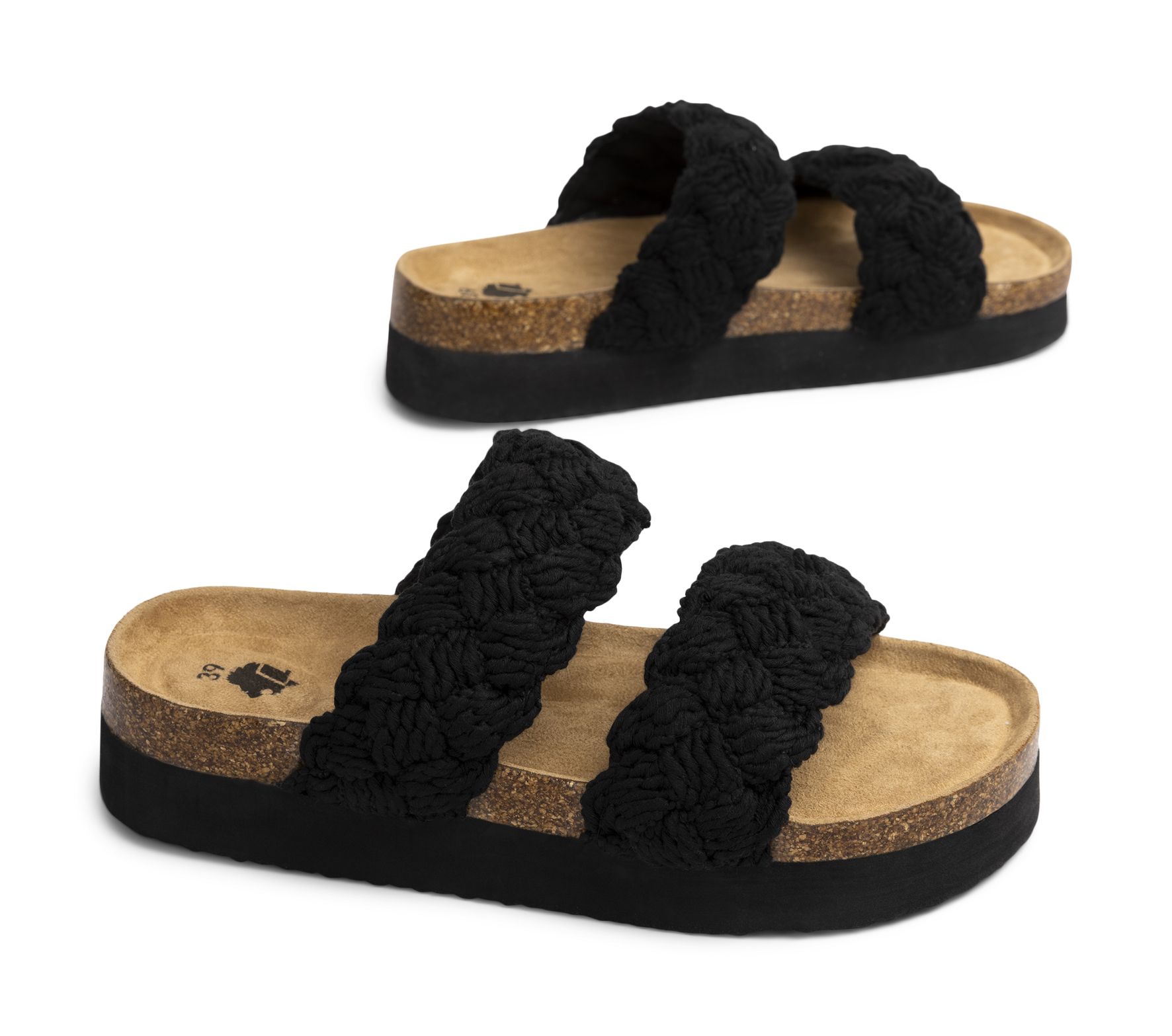 Clou - Svarta Eli2 - Sandaler - Storlek 36 - Fina detaljer