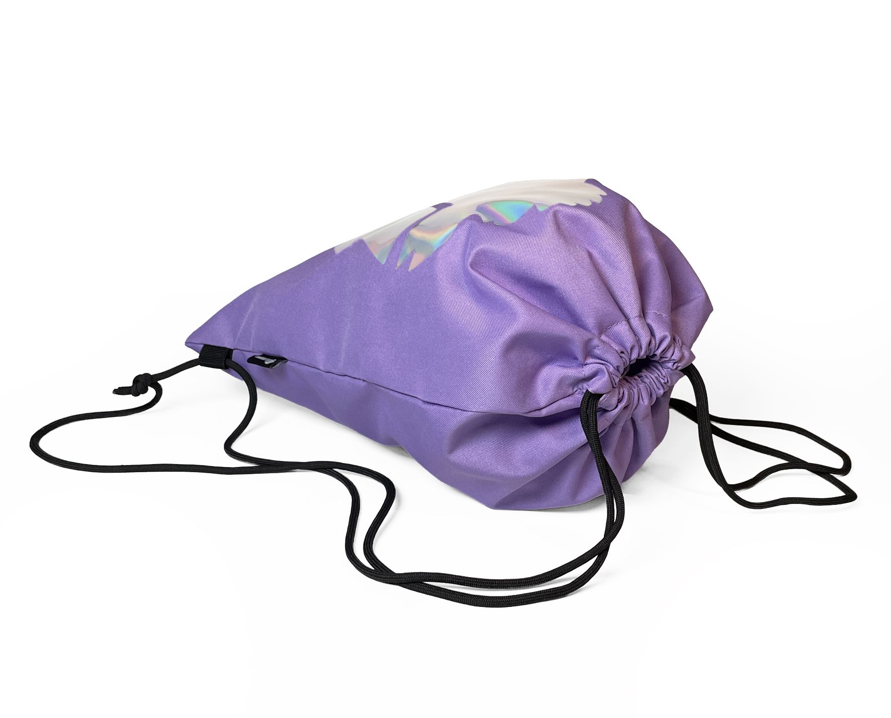 Lejon - Lila Gymbag - Gympapåse - Storlek 0 - Dubbla remmar, kan bäras som ryggsäck