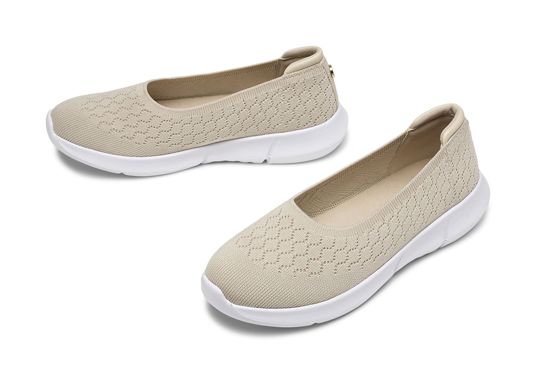 Clou Comfort - Beigea Bea - Ballerinaskor - Storlek 36 - Lättviktssula