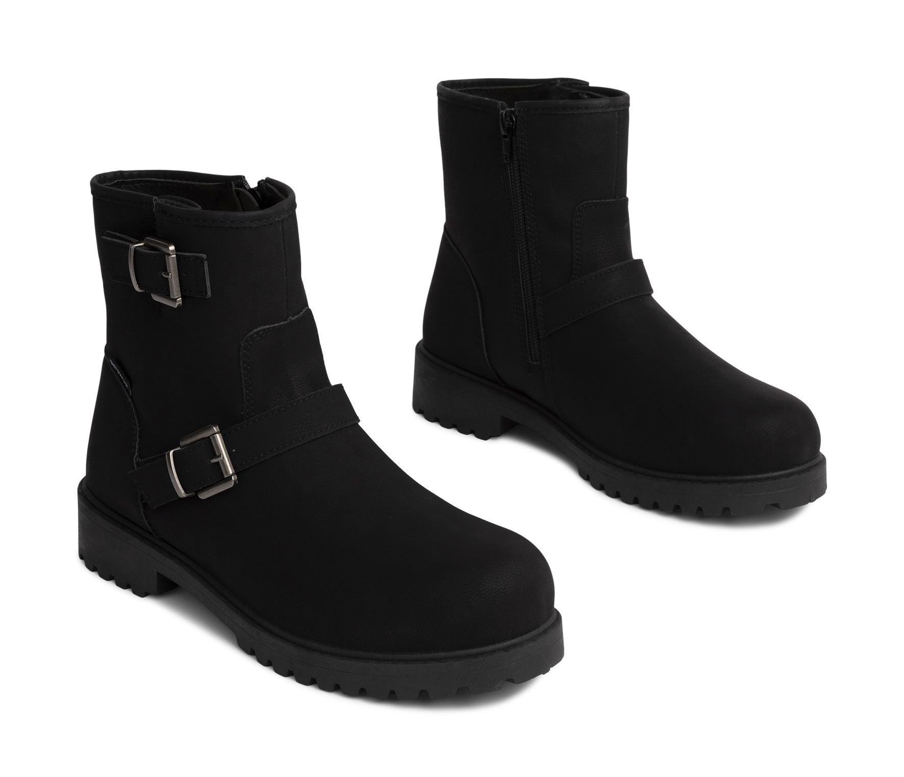 Lejon - Svarta Balboa Biker - Varmfodrade boots, waterproof - Storlek 41 - Fina detaljer