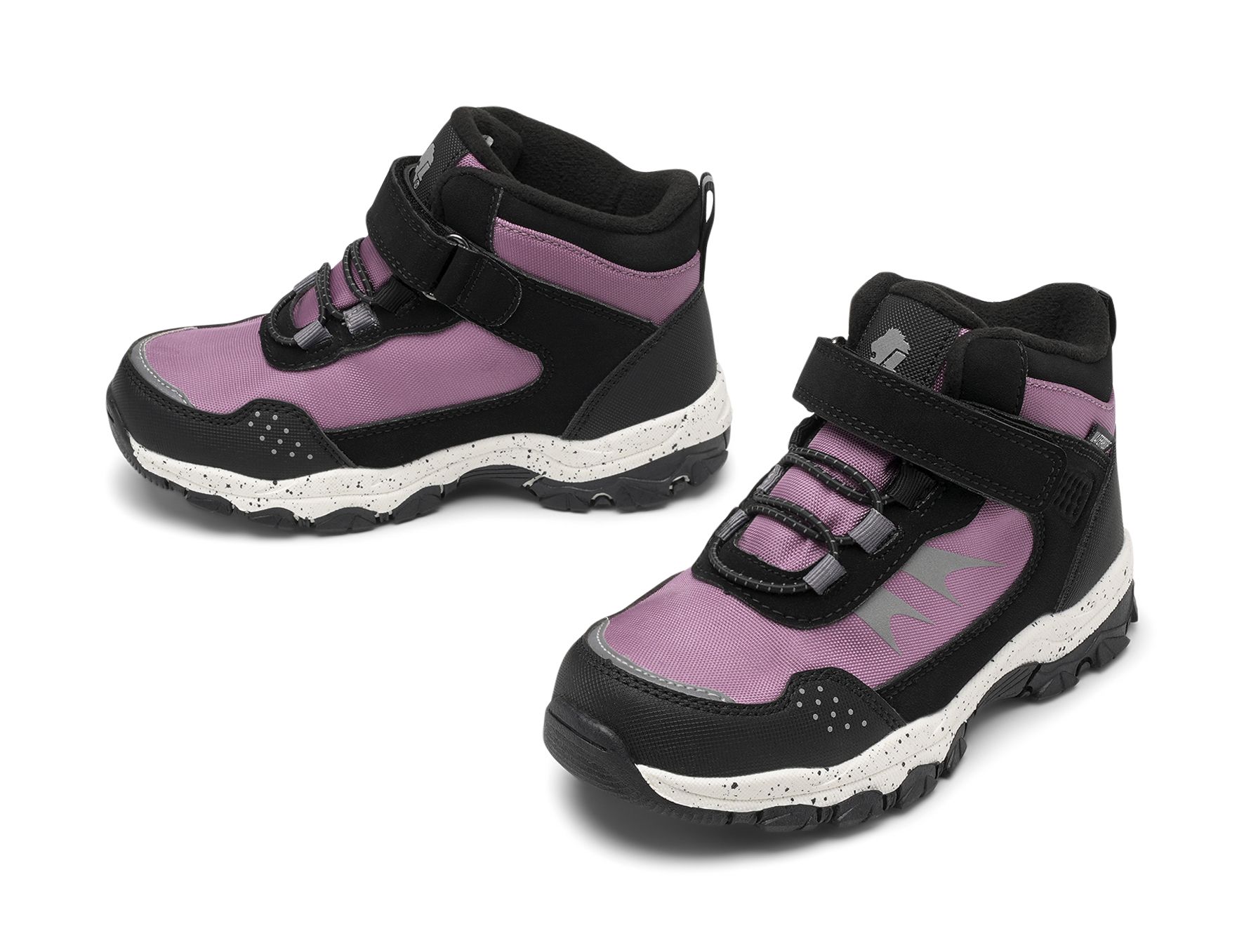 Lejon - Lila Aiden - Fleecefodrade kängor waterproof - Storlek 25 - Elastiska snören