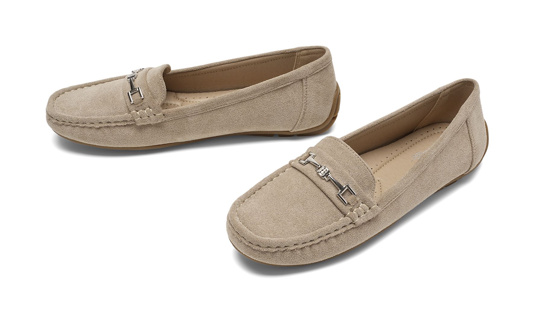 Clou Comfort - Beigea Mone - Mockasiner - Storlek 39 - Bekväma