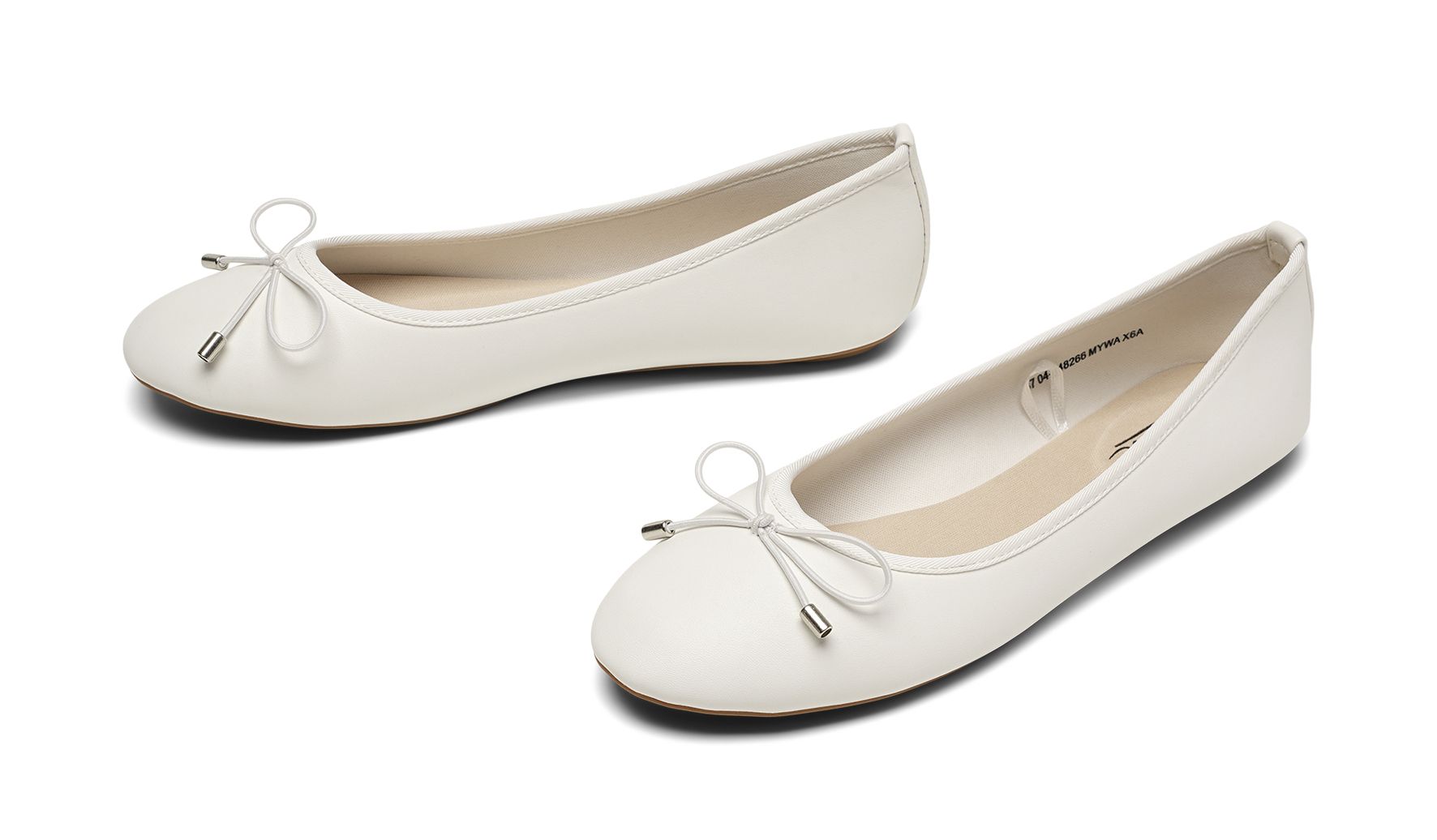 Clou - Vita Jasmin - Ballerinaskor - Storlek 36 - En riktig klassiker