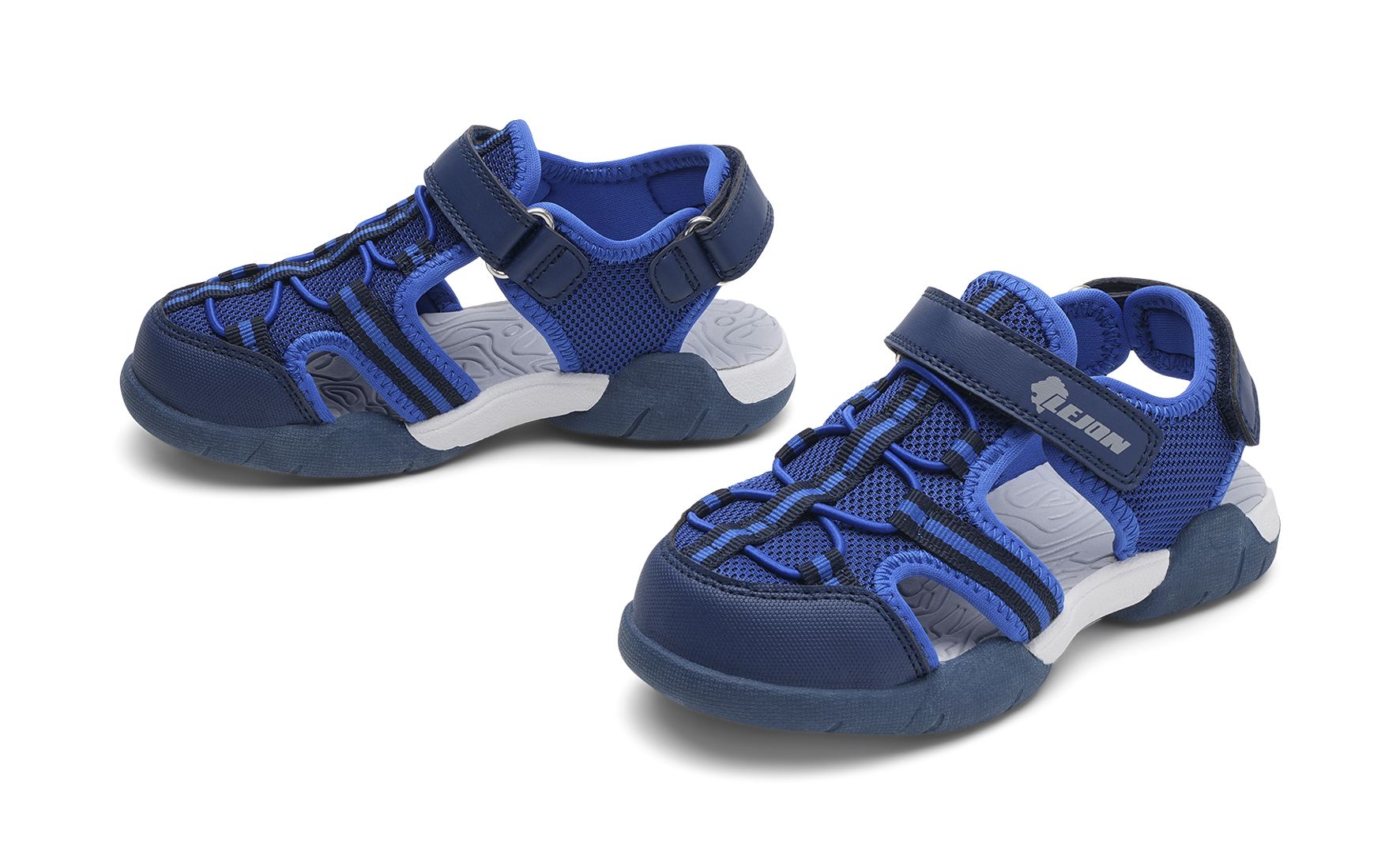 Lejon - Blåa Hiking Sandal - Sandaler - Storlek 29 - Extra slitstark tåkappa