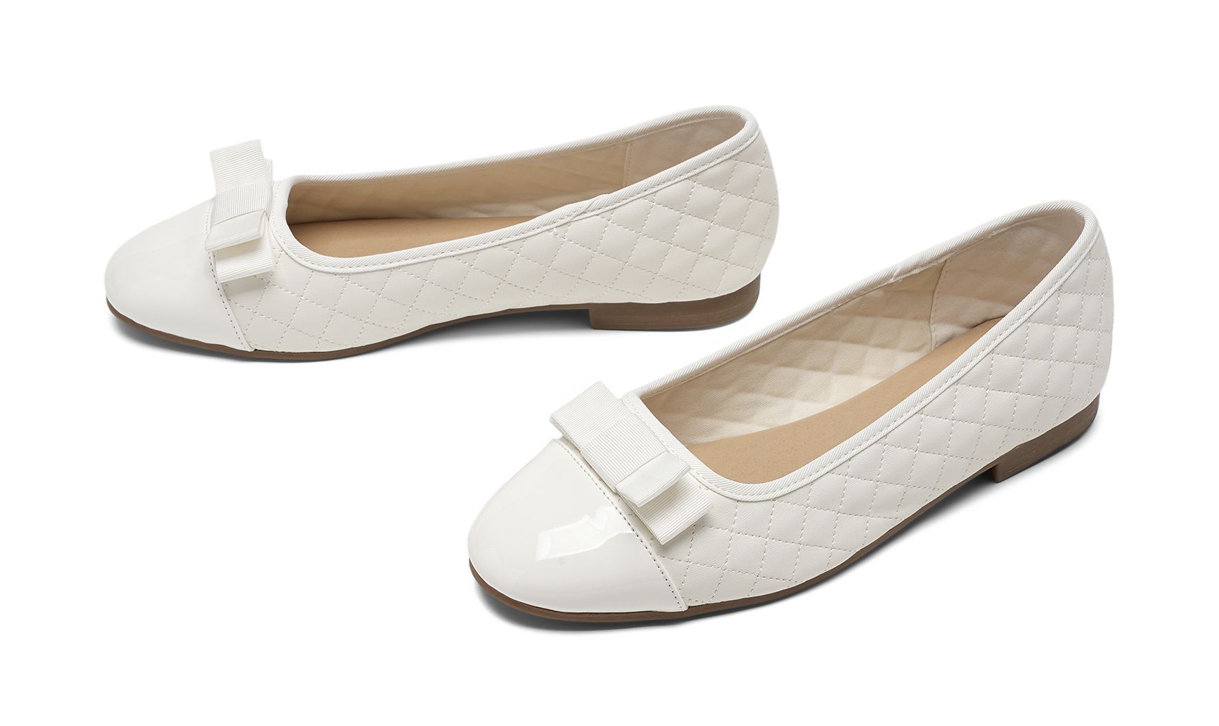 Clou Comfort - Vita Lofa - Ballerinaskor - Storlek 37 - Dekorativt material