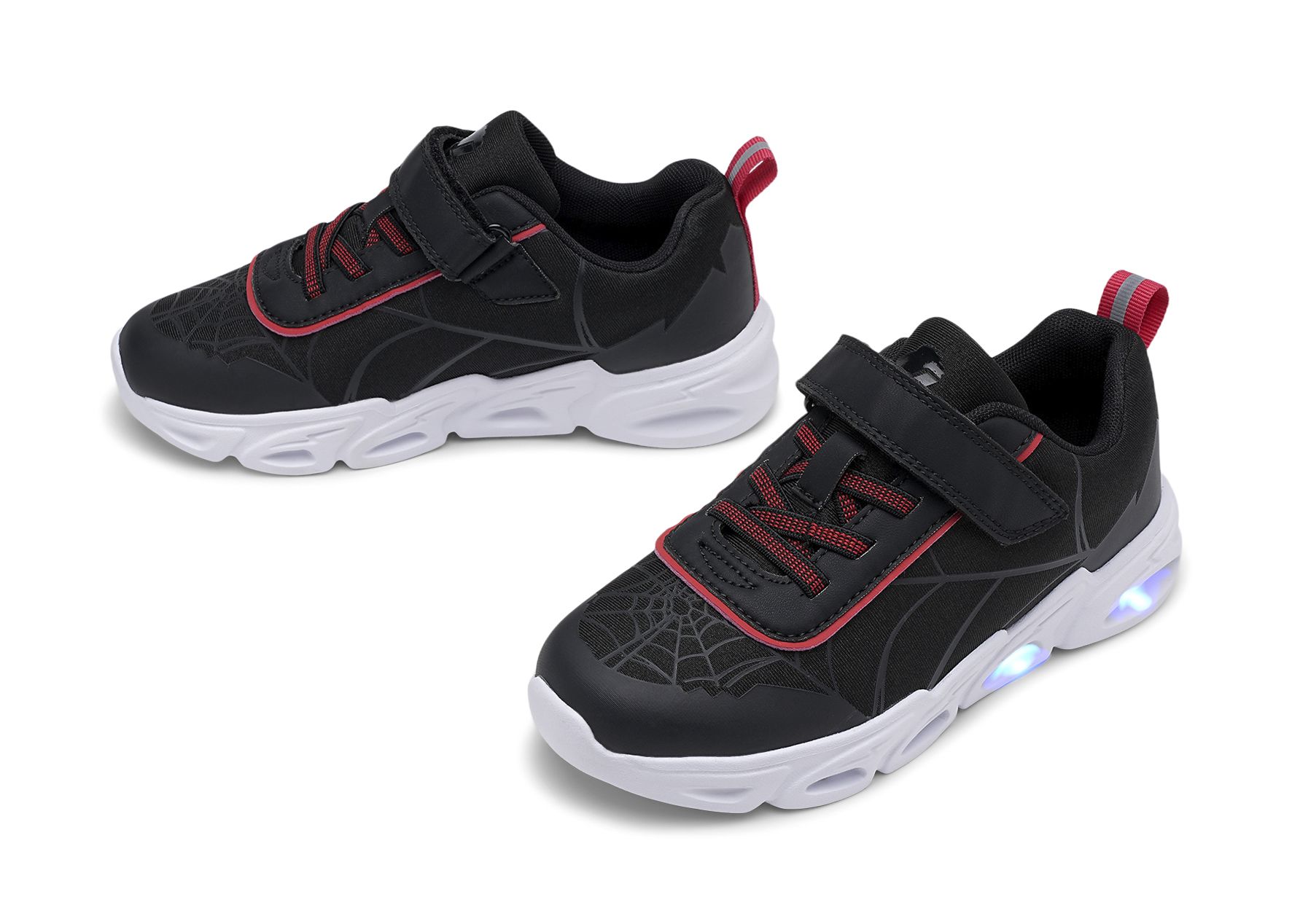 Lejon - Svarta Sully - Blinkande sneakers - Storlek 25 - Blinkar i sulan