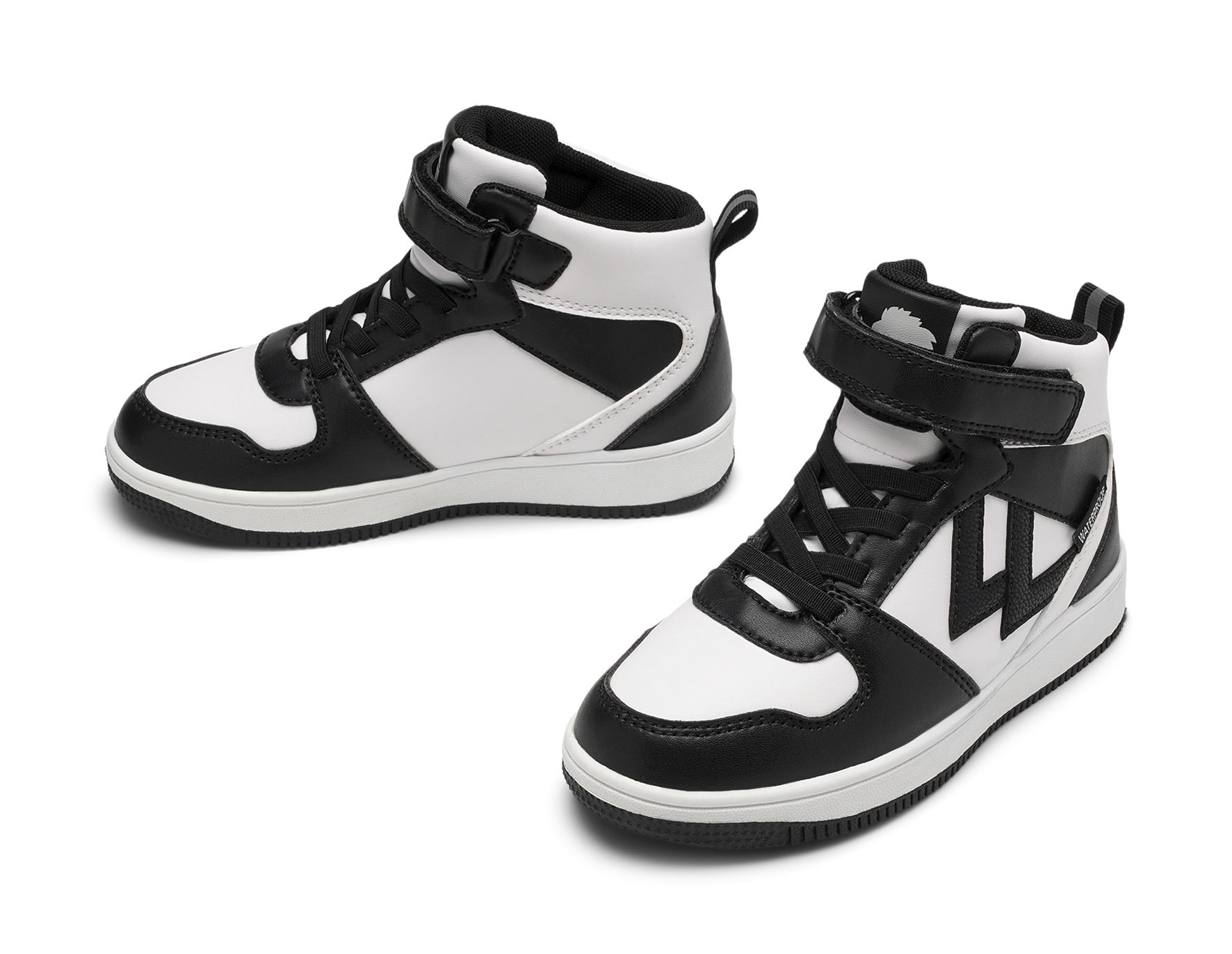 Lejon - Svarta Bailey - Höga sneakers, waterproof - Storlek 28 - Elastiska snören