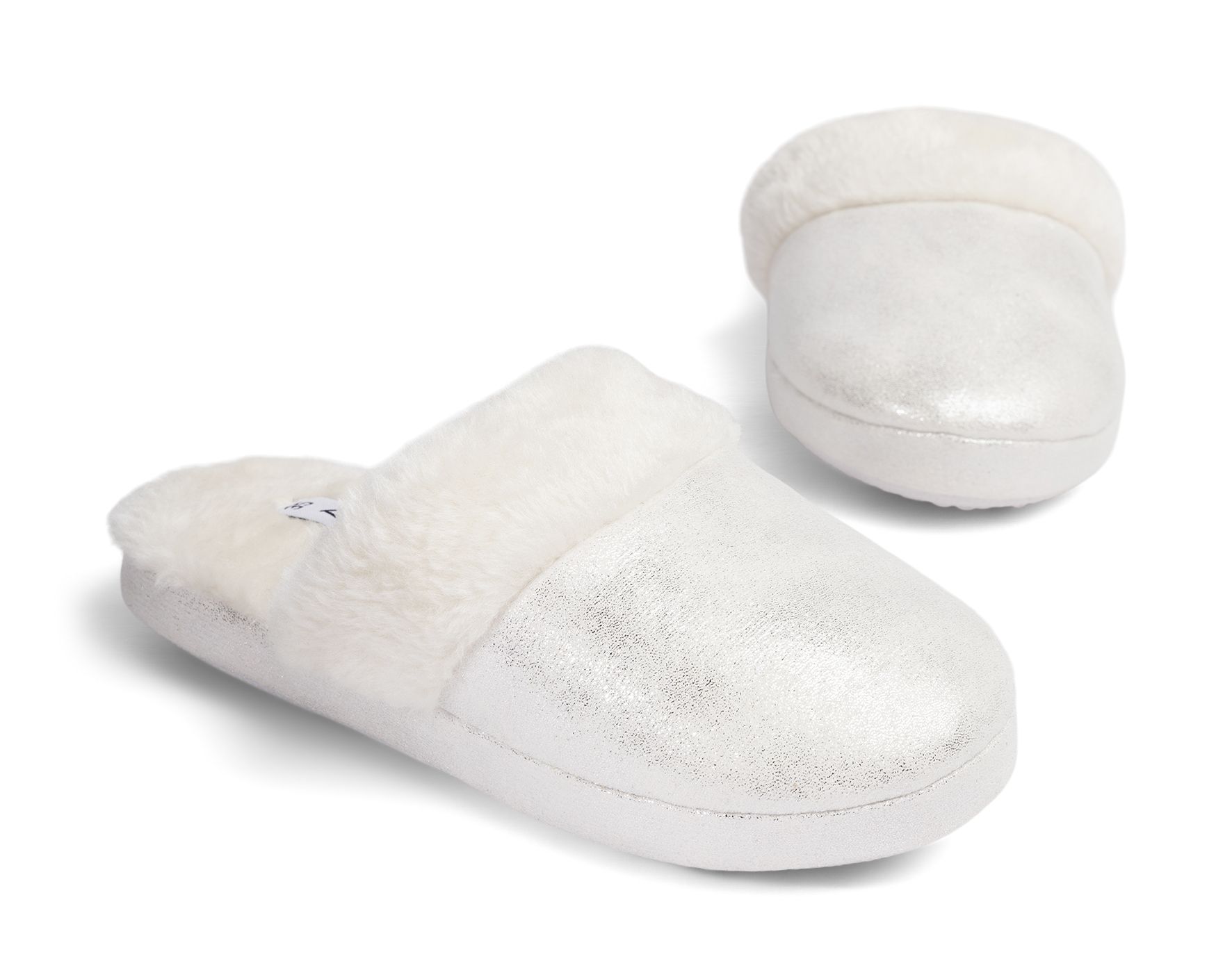 Zoey - Metallfärgade Mercedes - Tofflor - Storlek 35 - Dämpande foam