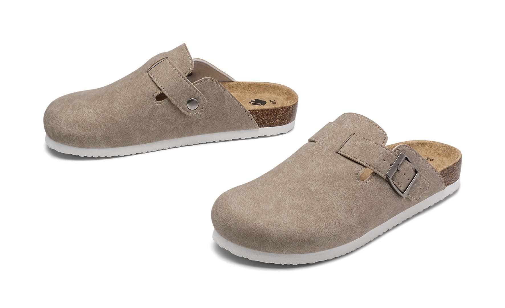 Lejon - Beigea Eli - Tofflor - Storlek 42 - Bekväma