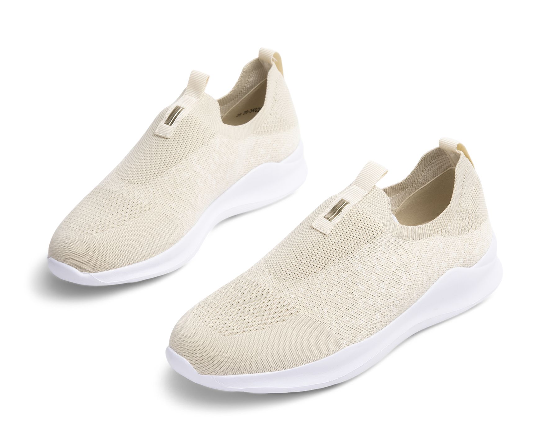 Clou Comfort - Beigea Lij - Sock sneakers - Storlek 37 - Lätta