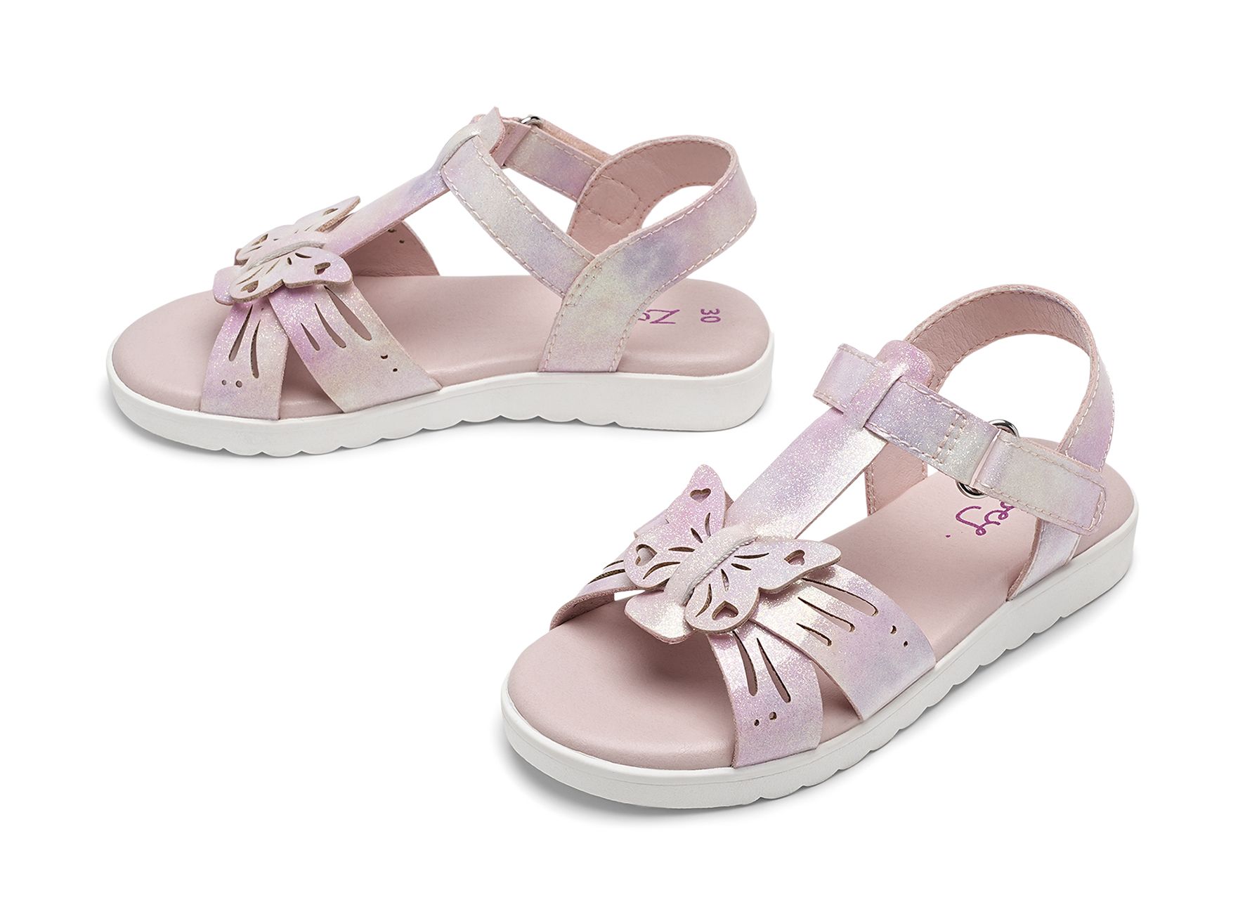 Zoey - Rosa Pinto - Sandaler med remmar - Storlek 27 - Glittrig