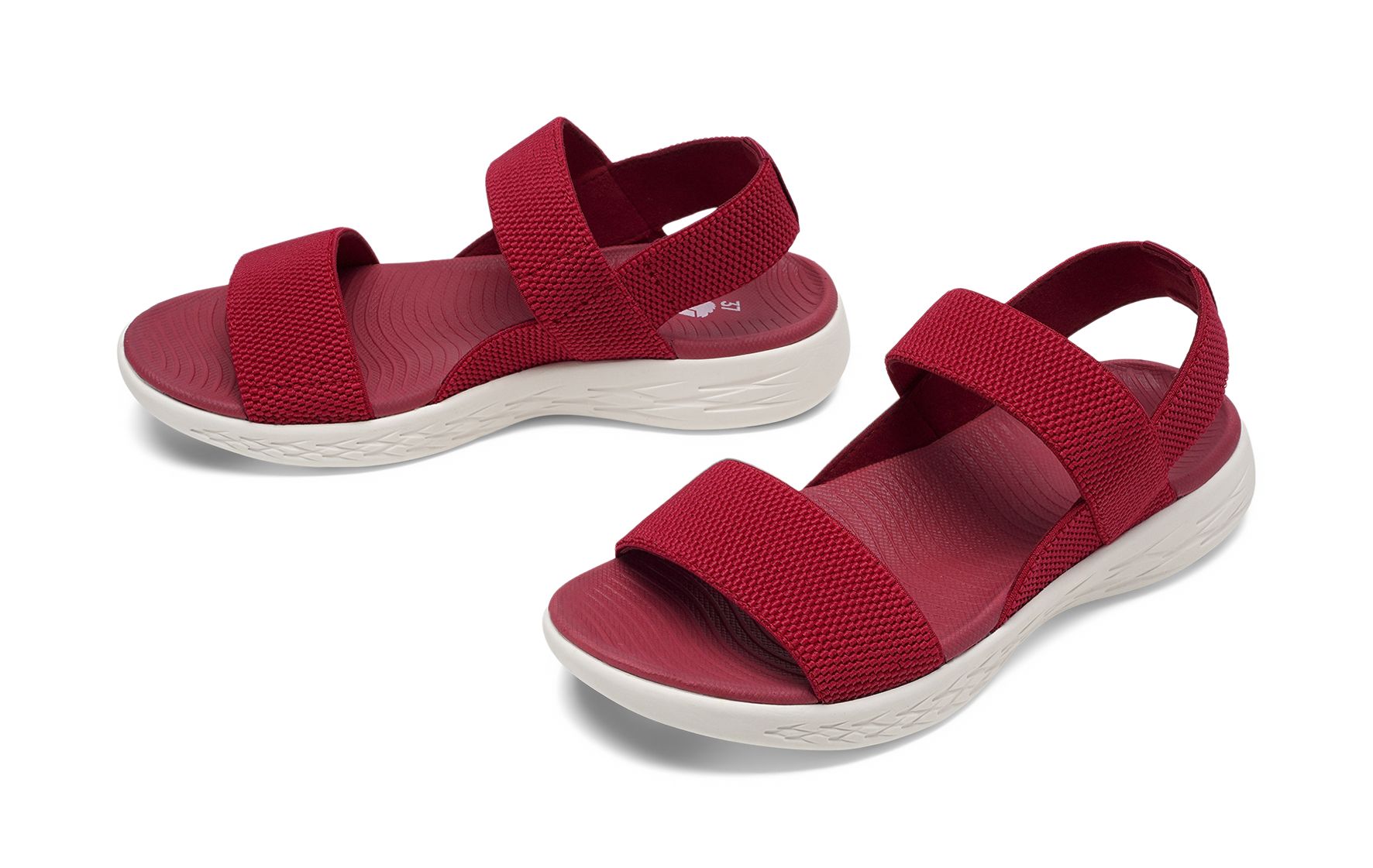 Lejon - Röda Emma - Sandaler med remmar - Storlek 39 - Elastisk hälrem