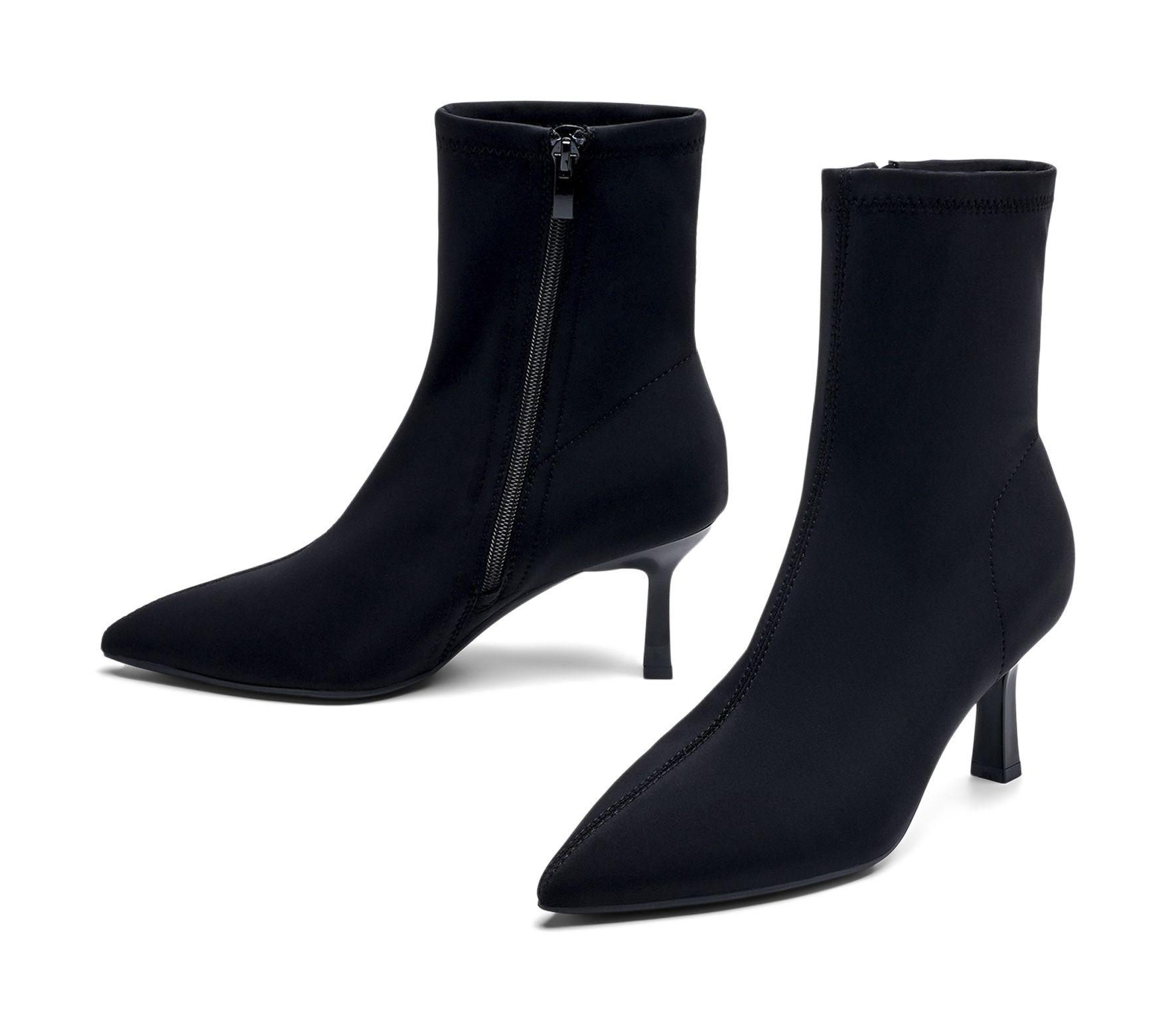 Clou - Svarta Rie2 - Boots med stretch - Storlek 42 - Dragkedja på insidan