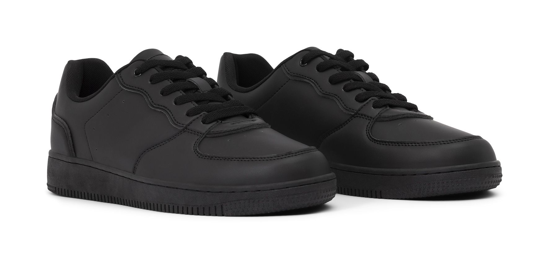 Lejon - Svarta Bailey - Sneakers - Storlek 46 - Clean