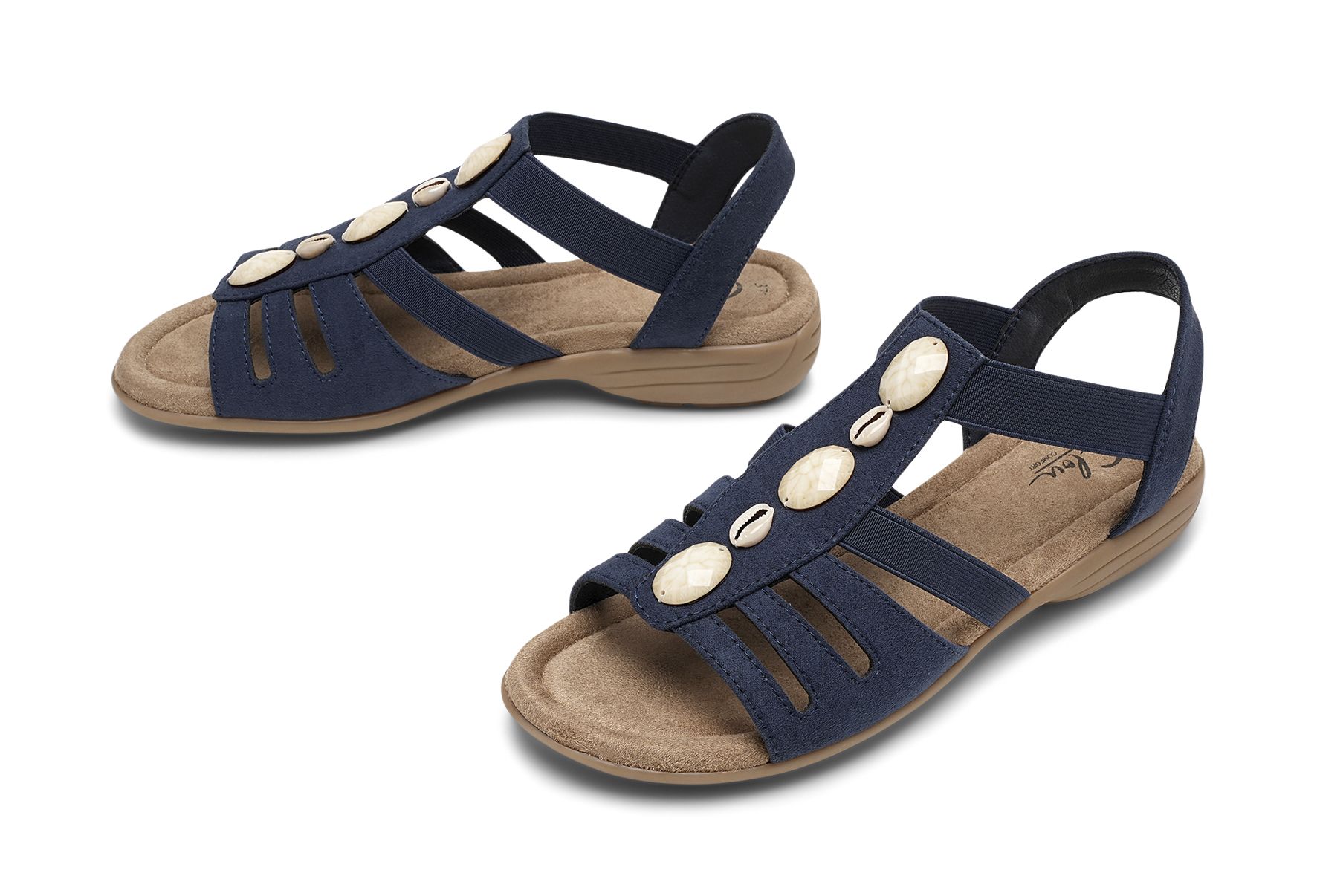 Clou Comfort - Blåa Comfy - Sandaler - Storlek 39 - Bekväma