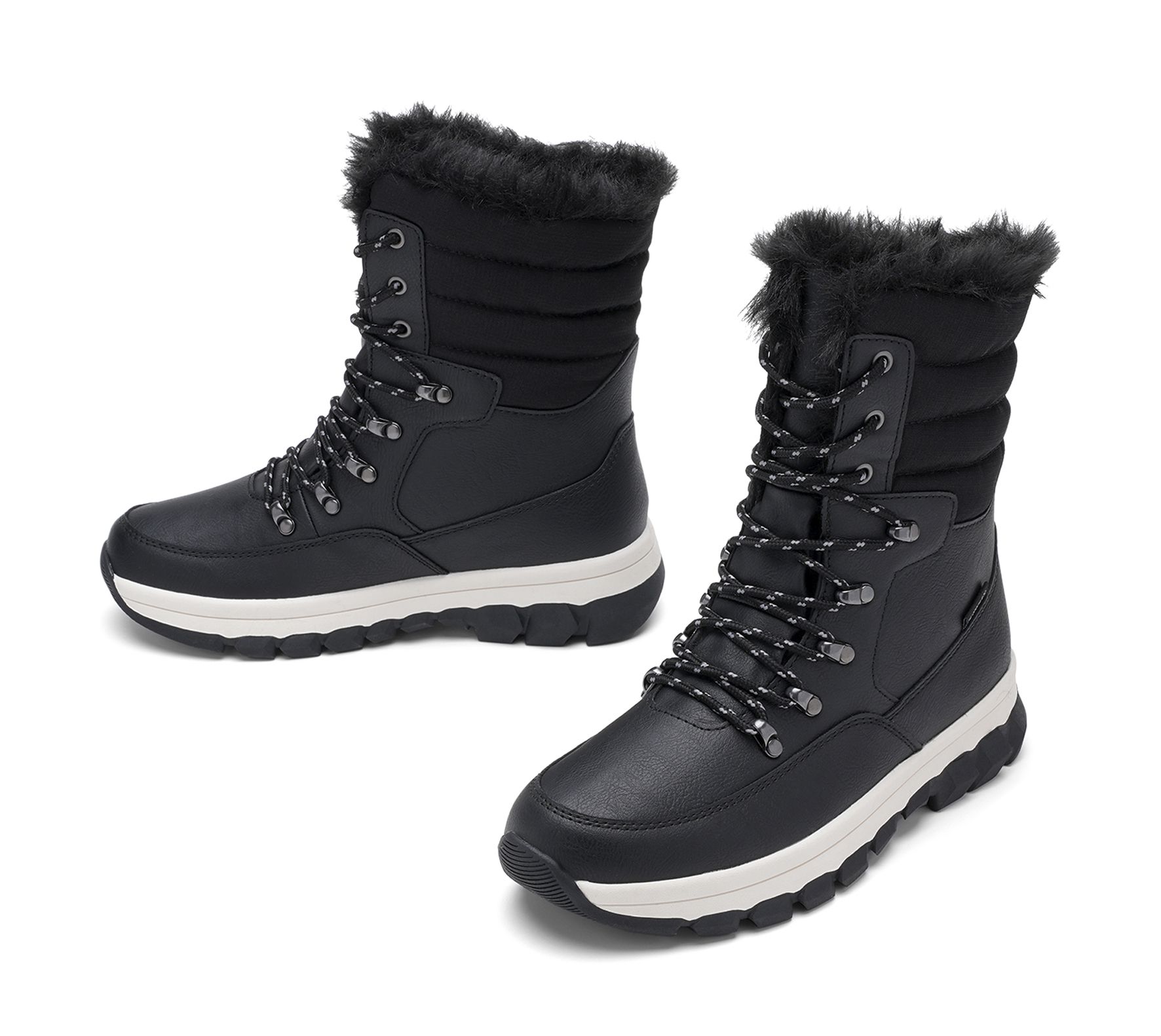 Lejon - Svarta Varese - Varmfodrade kängor waterproof - Storlek 37 - Perfekt för vintern