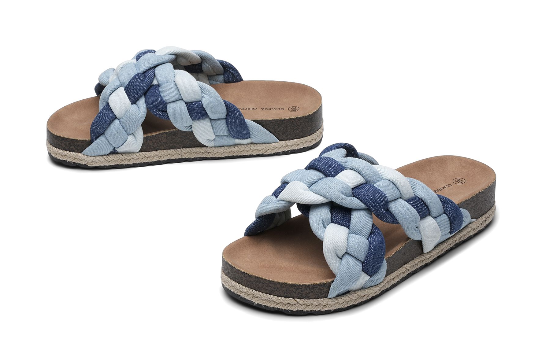 Claudia Ghizzani - Blåa Harriet - Sandaler - Storlek 36 - Bekväma