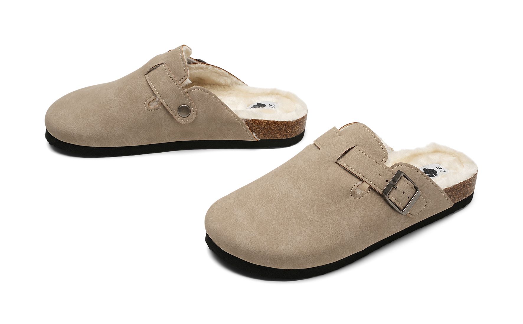 Lejon - Beigea Eli - Tofflor - Storlek 42 - Lätta att ta på