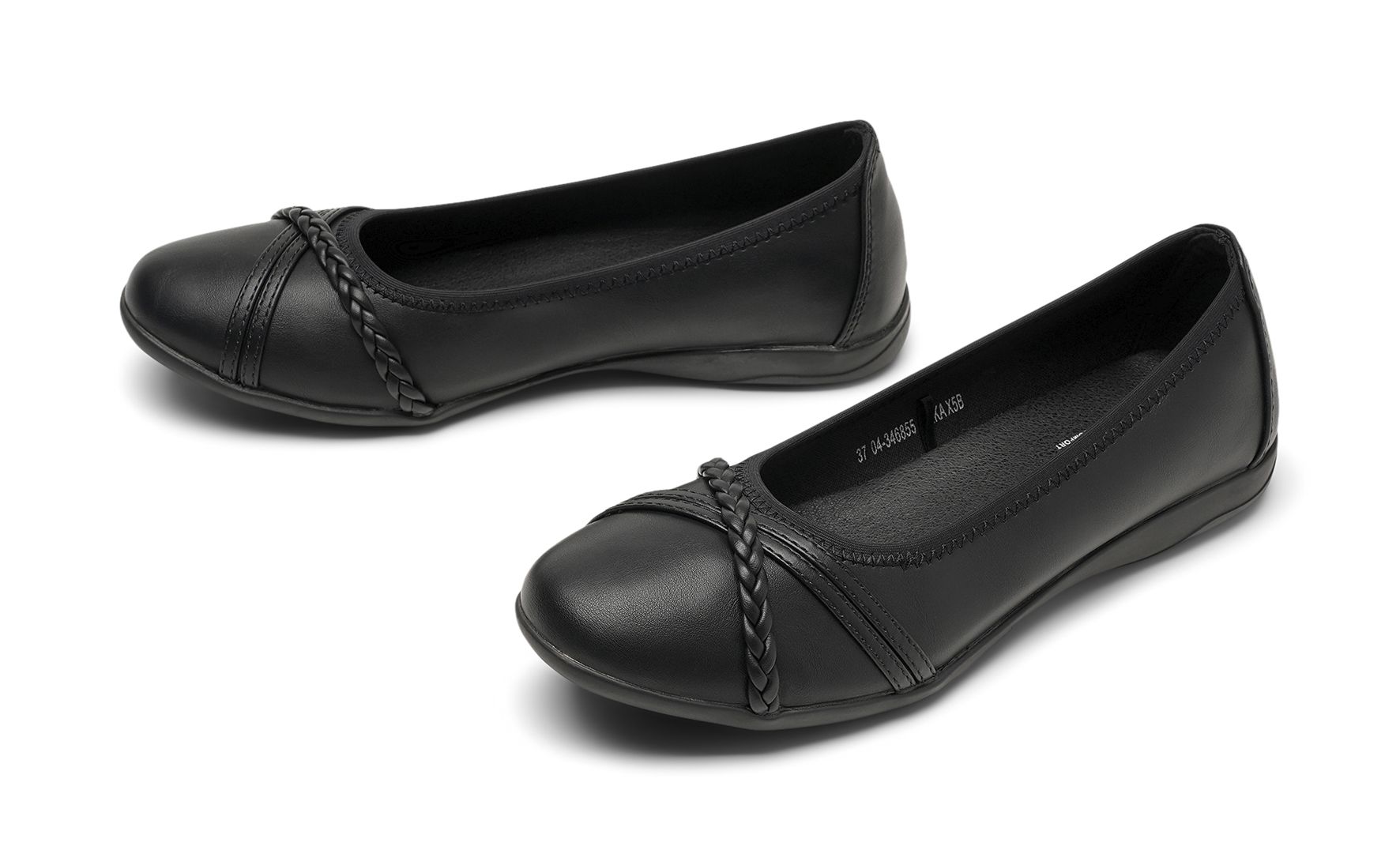 Clou Comfort - Svarta Lomme - Ballerinaskor - Storlek 39 - Fina detaljer