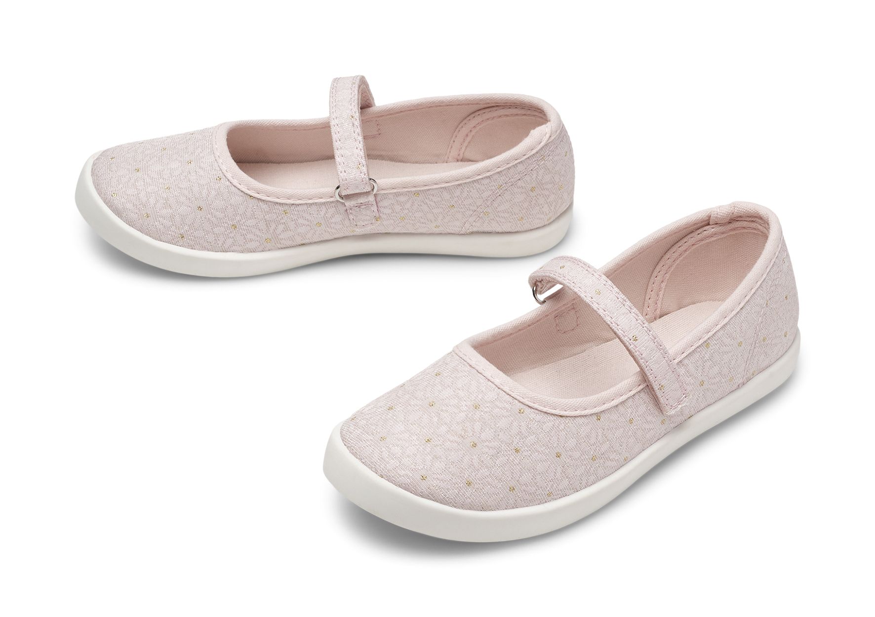 Zoey - Rosa Indie - Tygskor med glitter - Storlek 31 - Kardborre av extra hög kvalitet