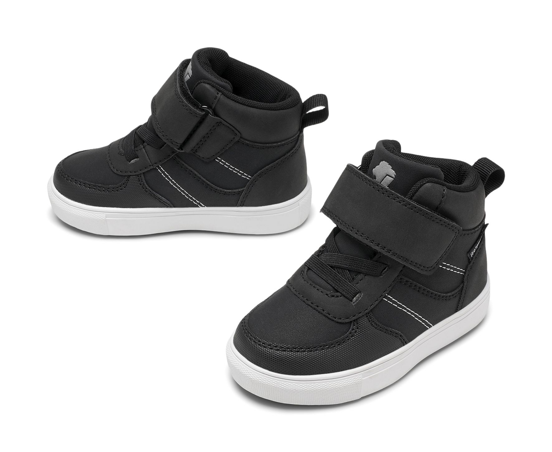 Lejon - Svarta Phoenix - Fleecefodrade kängor waterproof - Storlek 22 - Elastiska snören