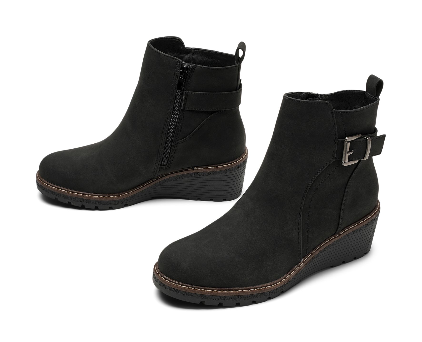 Clou - Svarta Nashi - Boots med spänne - Storlek 36 - Casual