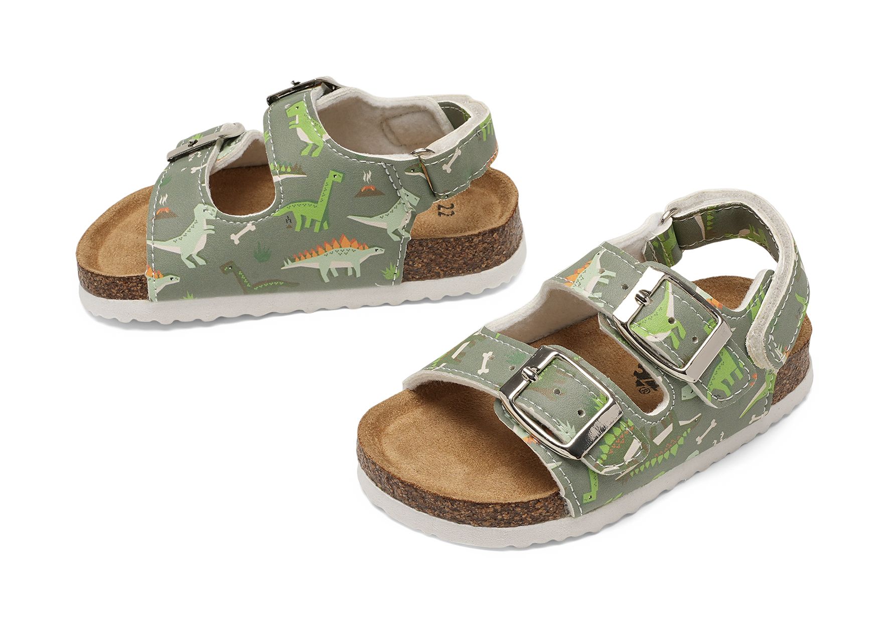 Lejon - Gröna Eli - Sandaler med spänne - Storlek 21 - Justerbara remmar