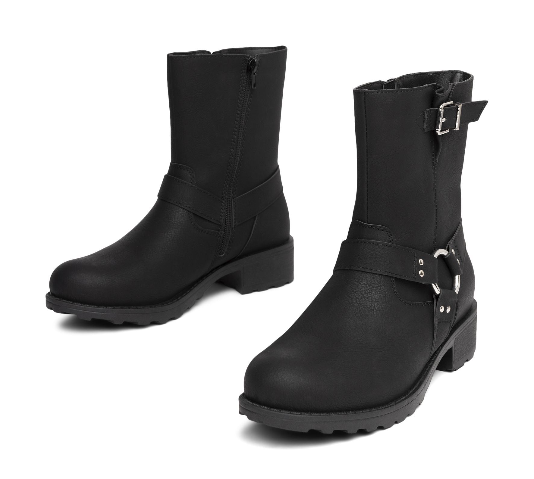 Clou - Svarta Miley - Bikerboots - Storlek 40 - Dragkedja på insidan