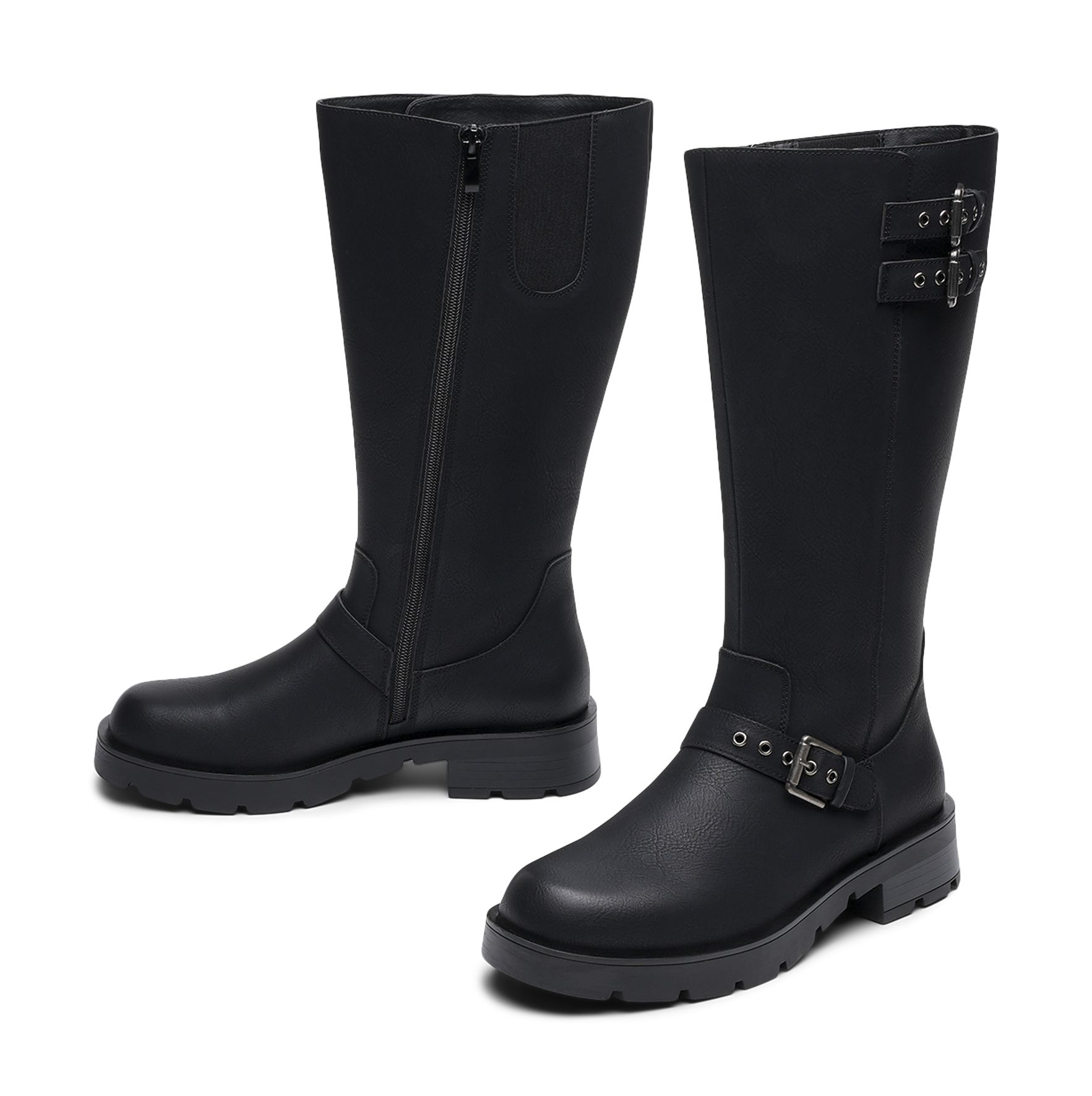 Clou - Svarta Nico - Bikerboots - Storlek 36 - Bekväma