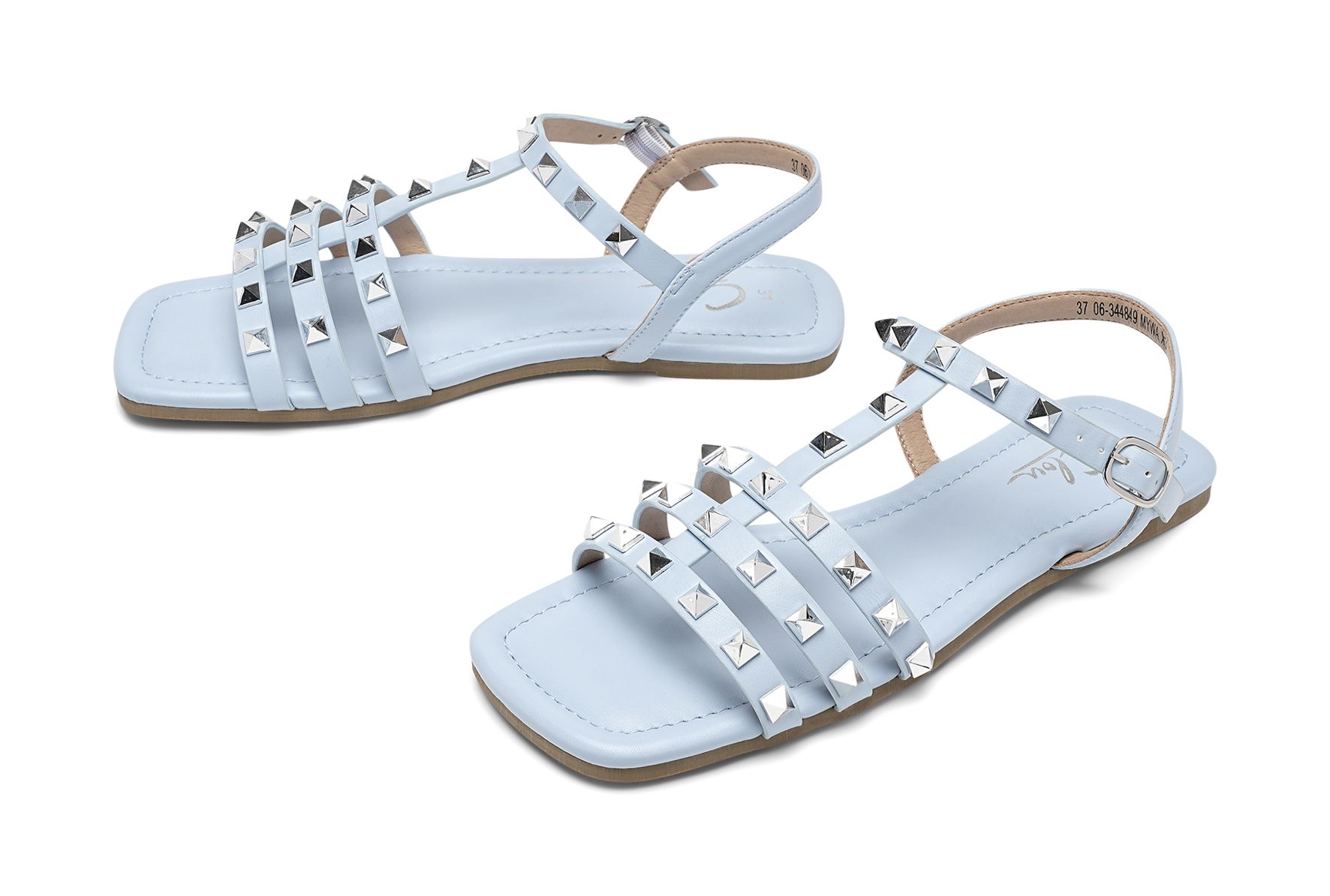Clou - Blåa Hio - Sandaler med remmar - Storlek 41 - Fina detaljer