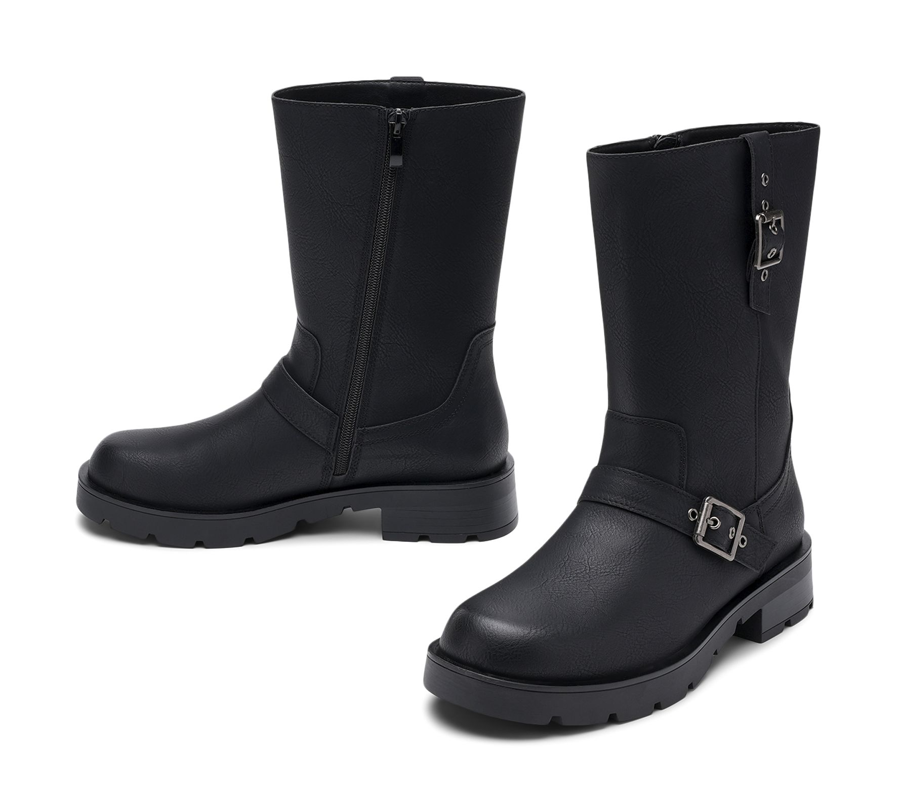 Clou - Svarta Nico - Bikerboots - Storlek 36 - Bekväma
